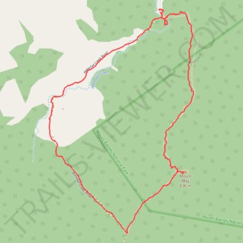 Mount May Peak Circuit trail, distance, elevation, map, profile, GPS track