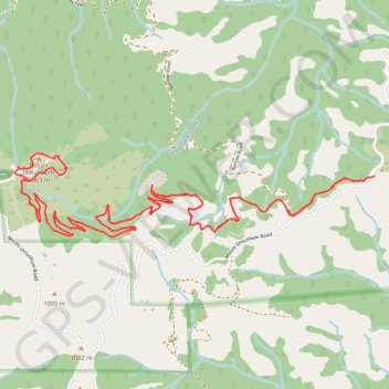 Mount Umunhum Trail via Guadalupe Creek Overlook in Sierra Azul Open Space Preserve trail, distance, elevation, map, profile, GPS track