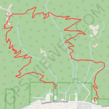 Mount Si Trail and Mount Teneriffe Trail Loop trail, distance, elevation, map, profile, GPS track