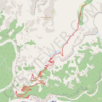 Indian Garden (Grand Canyon) trail, distance, elevation, map, profile, GPS track