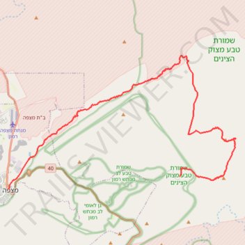 Mount Ardon to Mitzpe Ramon trail, distance, elevation, map, profile, GPS track
