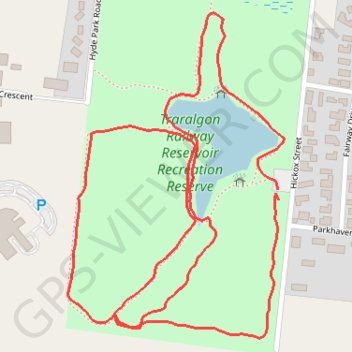 Traralgon Railway Reservoir Walk trail, distance, elevation, map, profile, GPS track