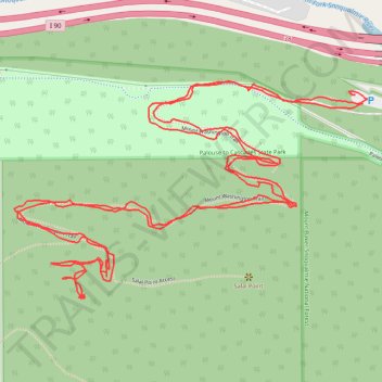 Afternoon hike trail, distance, elevation, map, profile, GPS track