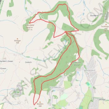 Standish Wood Loop Hike trail, distance, elevation, map, profile, GPS track