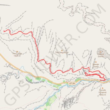 Navajo Knobs trail, distance, elevation, map, profile, GPS track
