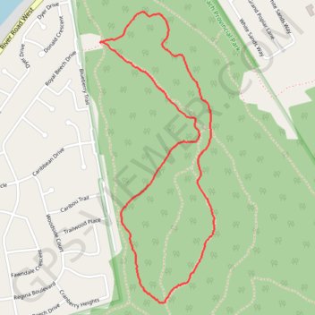 Wasaga Beach Provincial Park trail, distance, elevation, map, profile, GPS track