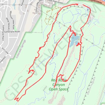 Red Rock Canyon Loop trail, distance, elevation, map, profile, GPS track