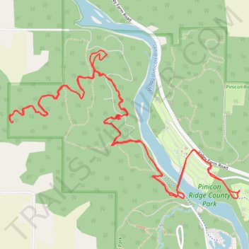 Riverline and Echo Bench ride trail, distance, elevation, map, profile, GPS track