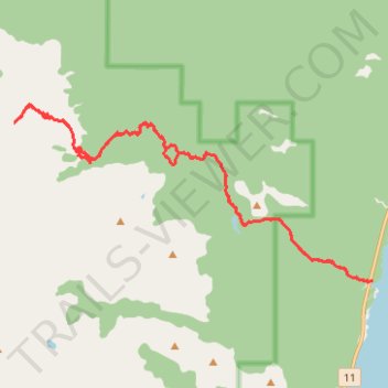Tershishner Peak route trail, distance, elevation, map, profile, GPS track