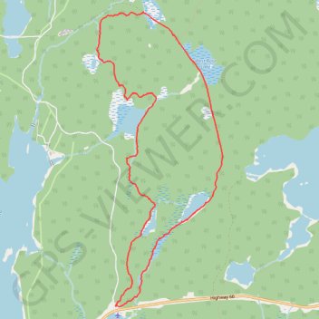 Mizzy Lake Trail trail, distance, elevation, map, profile, GPS track