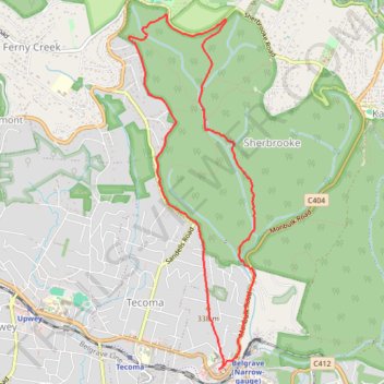 Sherbrooke loop trail, distance, elevation, map, profile, GPS track