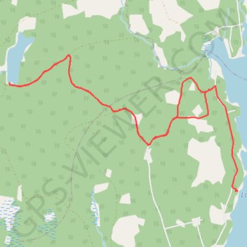Lake Tormont Trails trail, distance, elevation, map, profile, GPS track