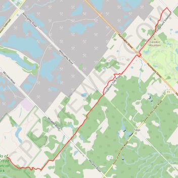 Bruce Trail trail, distance, elevation, map, profile, GPS track