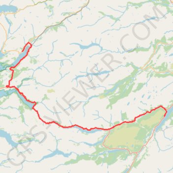 Loch Ness trail, distance, elevation, map, profile, GPS track