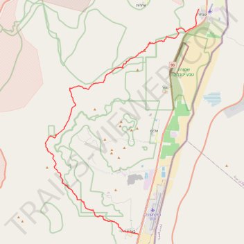 Marathon Timna Circle trail, distance, elevation, map, profile, GPS track