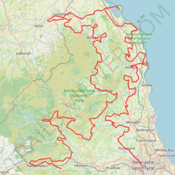 TET_UK-01-Borderlands_20250704 trail, distance, elevation, map, profile, GPS track