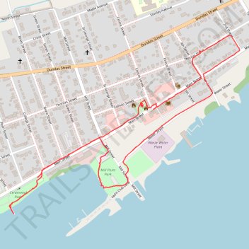 Walk - Deseronto trail, distance, elevation, map, profile, GPS track