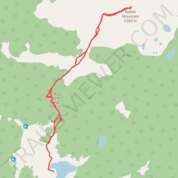 Trail to Battle Mountain trail, distance, elevation, map, profile, GPS track