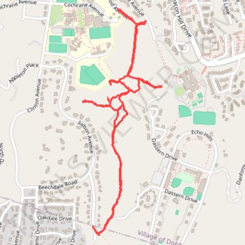 Estherwood Trail trail, distance, elevation, map, profile, GPS track