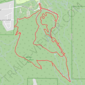 McKay Trail/Monte Sano State Park (MSSP) ride trail, distance, elevation, map, profile, GPS track