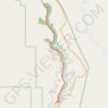 Lower Calf Creek Falls Trail in Grand Staircase-Escalante National Monument trail, distance, elevation, map, profile, GPS track