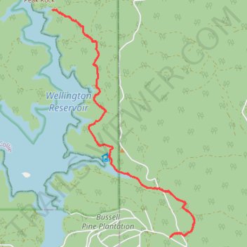 Wiilman Bilya Trail Connell Road Area trail, distance, elevation, map, profile, GPS track