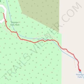Nojoqui Falls trail, distance, elevation, map, profile, GPS track