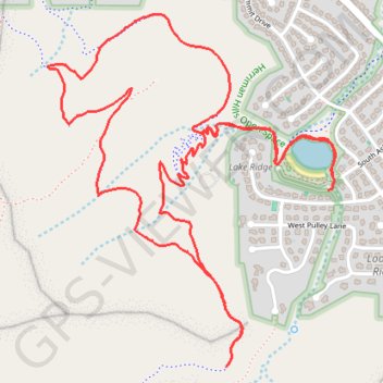 Herriman Hills Open Space trail, distance, elevation, map, profile, GPS track