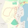 Walk on Burgess Discovery Trail and spur to the town beach, in Sturbridge trail, distance, elevation, map, profile, GPS track
