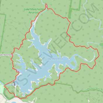Lake Manchester Circuit trail, distance, elevation, map, profile, GPS track