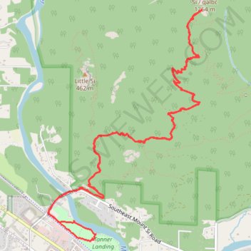 Old Mount Si Trail trail, distance, elevation, map, profile, GPS track