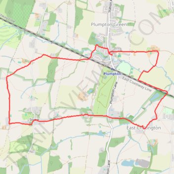 Plumpton Green, Streat and East Chiltington loop walk trail, distance, elevation, map, profile, GPS track