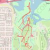 North Arboretum Ramble trail, distance, elevation, map, profile, GPS track