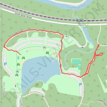 Park Lake trail, distance, elevation, map, profile, GPS track