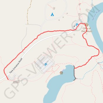Cliffs of the Neuse River trail, distance, elevation, map, profile, GPS track