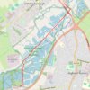 Walk from Irthlingborough to Rushden Lakes in Nene Wetlands Nature Reserve trail, distance, elevation, map, profile, GPS track