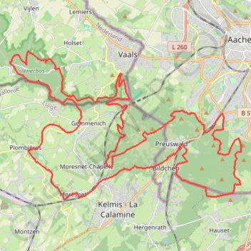 3-landen trail, distance, elevation, map, profile, GPS track