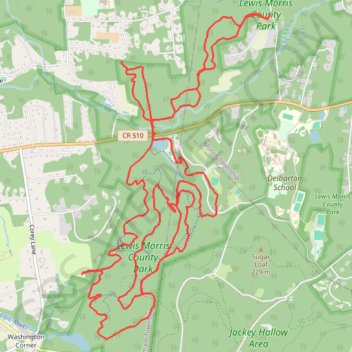Lewis Morris County Park trail, distance, elevation, map, profile, GPS track