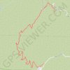 Bedford Peak trail, distance, elevation, map, profile, GPS track