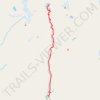 US. CA. Trinity Alps. Canyon Creek Lakes trail, distance, elevation, map, profile, GPS track