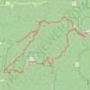 Northbrook Mountain, England Creek and back up via Joyners Break trail, distance, elevation, map, profile, GPS track