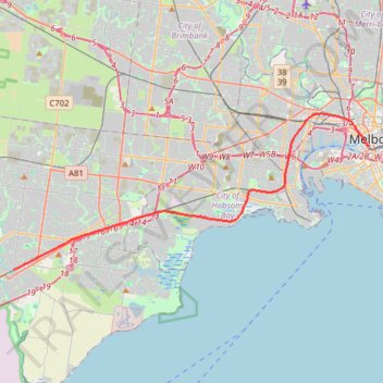 Tracked with OSMTracker for Android™ trail, distance, elevation, map, profile, GPS track