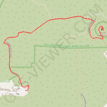 Top of the World trail, distance, elevation, map, profile, GPS track