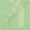 Saint Valentines Peak trail, distance, elevation, map, profile, GPS track