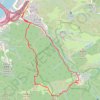 女婆山北脊 trail, distance, elevation, map, profile, GPS track