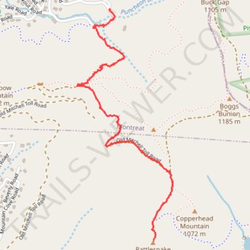 Rattlesnake Mountain Trail trail, distance, elevation, map, profile, GPS track