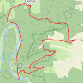 Bouillon-9k trail, distance, elevation, map, profile, GPS track