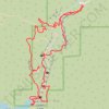 Moses Spring, Rim and High Peaks Trails Loop in Pinnacles National Park trail, distance, elevation, map, profile, GPS track