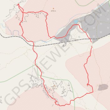 עין ושרף פוביצר trail, distance, elevation, map, profile, GPS track