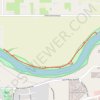 Trails in Harvard Park area along Spokane River near Liberty Lake trail, distance, elevation, map, profile, GPS track